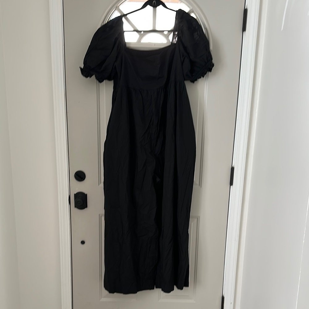 Zara Black Maxi Jumpsuit